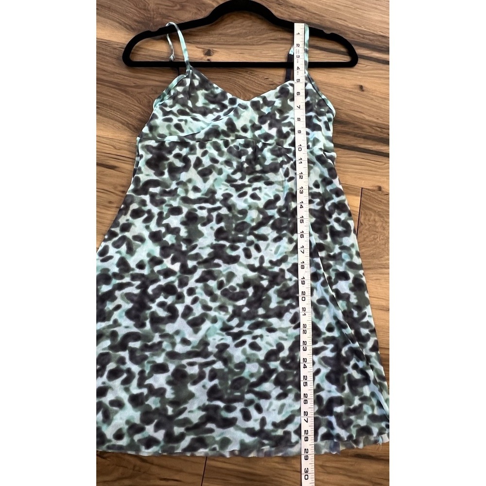 Cosabella Italy Green Abstract Print Mesh Slip Dress Chemise Lingerie Womens S - Picture 6 of 8